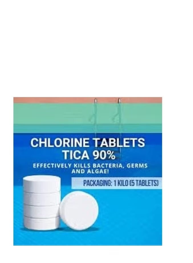 Aqua Pool Chlorine Tablets & Water Cleaning With Antialga 10pcs - Image 3