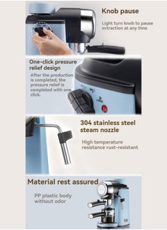 M MIAOYAN New style coffee machine Italian home automatic high pressure extraction steam milk foam machine coffee machine  - Image 5