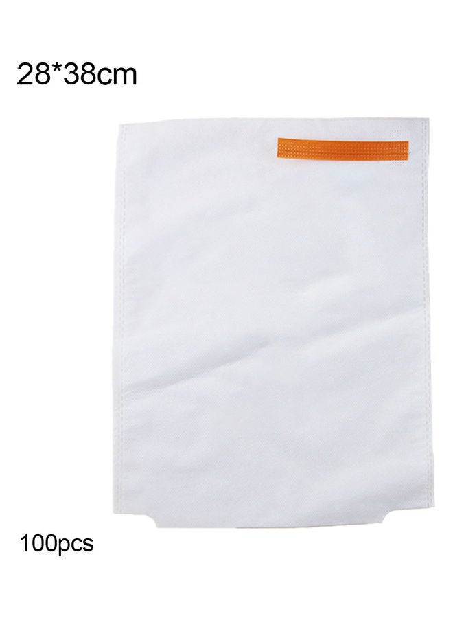 Generic 100-Piece Fruits Vegetables Anti-Bird Protection Insect Net Bags White  - Image 3