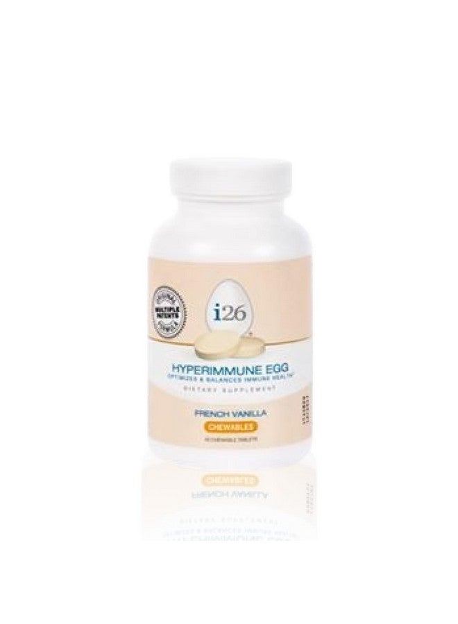 Youngevity i26 Hyperimmune Egg | IgY Max French Vanilla Chewable | Patented Immune Powerhouse Formula | Joint, Gut, Immune Support Supplement | 45 Chewable Tablets - Image 1