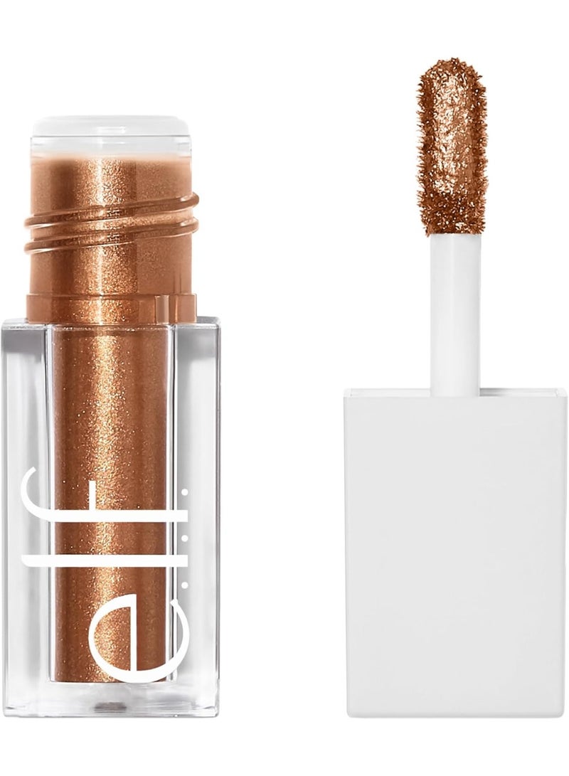 elf Liquid Metallic Eyeshadow, High-impact Eyeshadow With A Metallic Finish, Long-Lasting Gel-Based Formula, Quick Drying, Meteor - Image 1