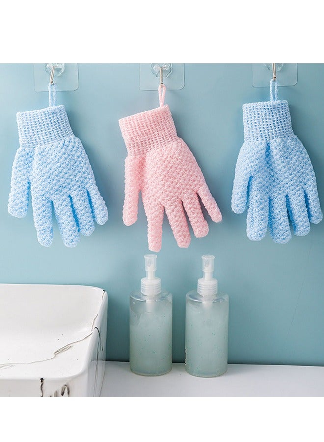 GUSGU 3 Pairs Exfoliating Shower Gloves for Bath, Double Sided Exfoliating Bath Gloves Deep Clean Dead Skin for Spa Massage and Body Scrubs Beauty Skin Shower Scrubber Exfoliator&Bathing Accessories  - Image 2