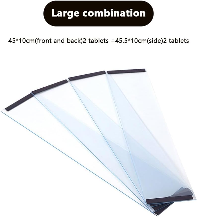 Gaderth 4Pcs Transparent PVC Bird Cage Baffle,Bird Cage Seed Catcher,Parakeet Cage Accessories, Birdcage Cover Seed Guard for Parrot Parakeet Macaw Cages XL - Image 2