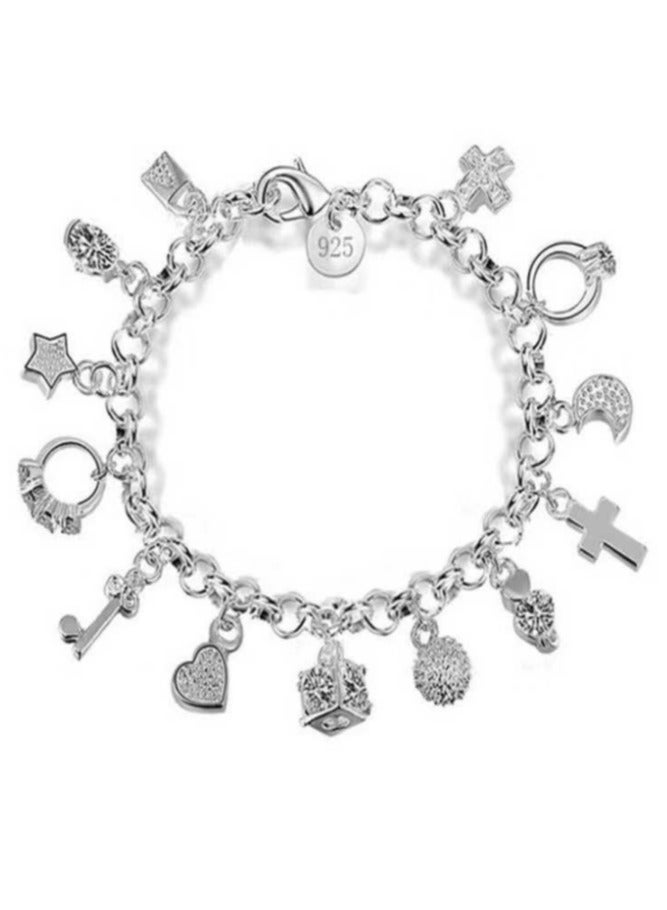 الفضية ثلاثة عشر قطعة معلقة السديلة - Image 1