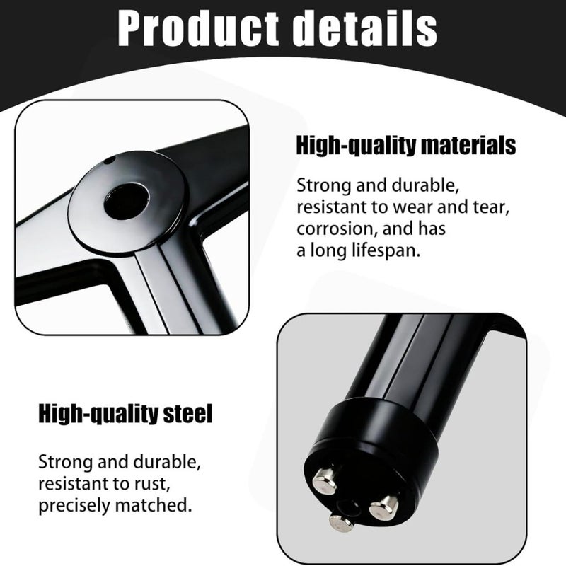 Black Anti-Theft Wheel Cap Fixing Key For Renault Clio Opel Models - Image 1