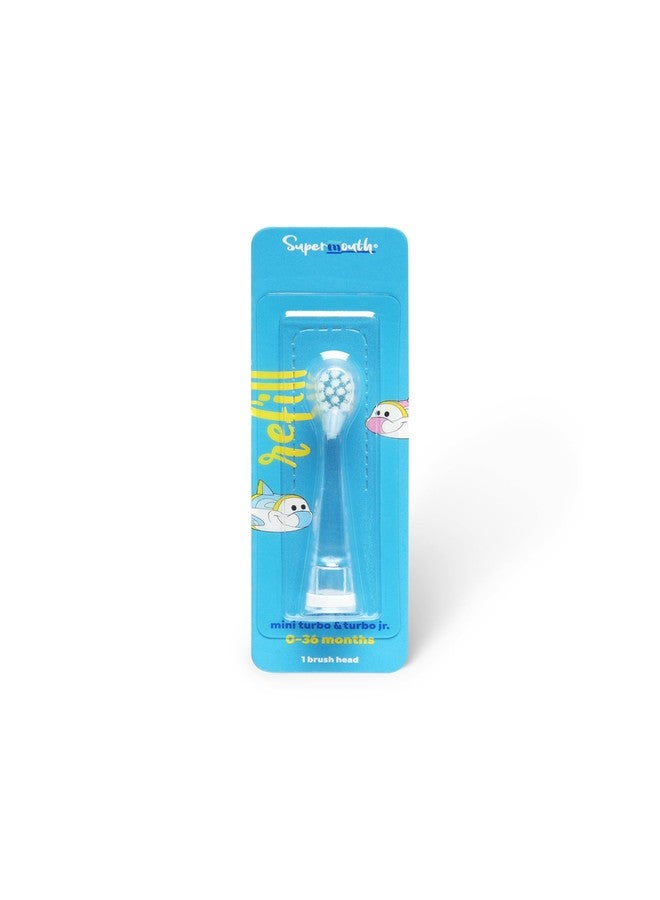SuperMouth® Turbo Twins Replacement Brush Heads – Ultra Soft Bristles for Ages 0–36 Months – Soothes Teething & Cleans Teeth – Fits SuperMouth Sonic Toothbrush - for Babies and Toddlers - Image 1