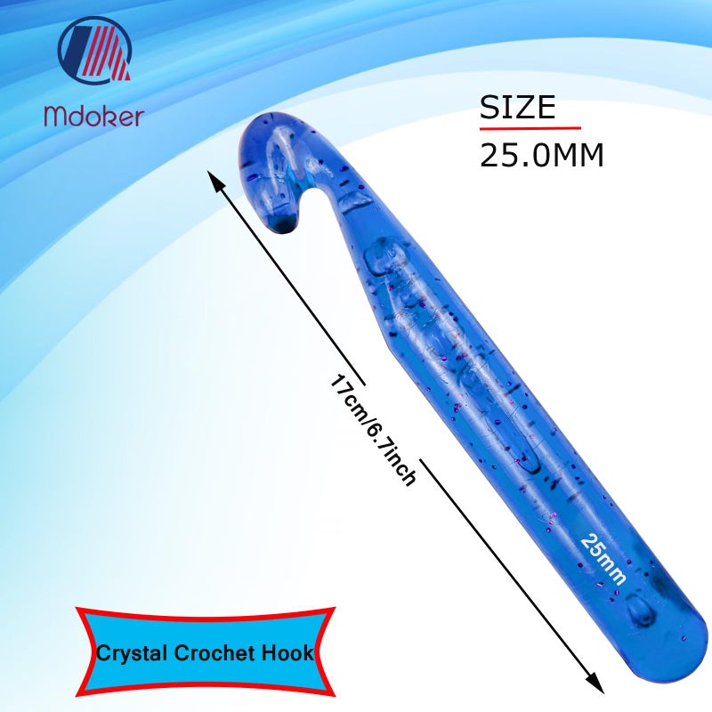 Mdoker 25mm Large Crochet Hook,Big Crochet Hooks for Chunky Yarn,Ergonomic Giant Hooks,Huge Crochet Hooks for Knitting Yarn,Beginners and Experienced Crochet Lover - Image 2