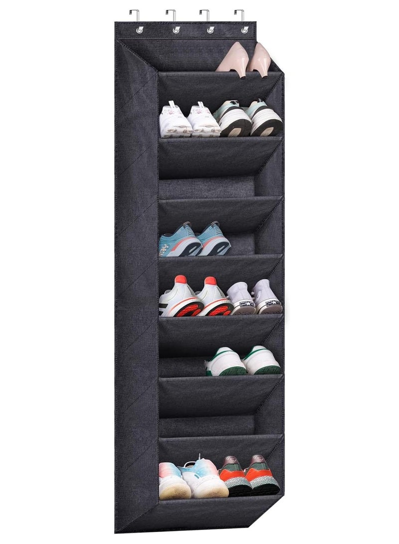 8 - الطابق العلوي الأحذية تخزين الجهاز ينطبق على خزانة كبيرة مع جيوب عميقة وضيقة رف الأحذية ، ومناسبة للحصول على أحذية معلقة على الباب ، شنقا نوع خزانة تخزين الجهاز - Image 1