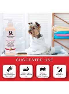 Warren London Hydrating Butter Leave In Pet Conditioner For Dogs | Lotion Skin And Coat Aloe Puppy & Dog Hair Detangler, Dry Skin, Fur Dandruff Use After Shampoo Bathing Made In Usa Guava 8Oz  - Image 4