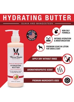 Warren London Hydrating Butter Leave In Pet Conditioner For Dogs | Lotion Skin And Coat Aloe Puppy & Dog Hair Detangler, Dry Skin, Fur Dandruff Use After Shampoo Bathing Made In Usa Guava 8Oz  - Image 2