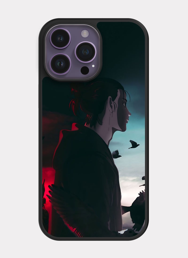 PXLAAT iPhone 14 Pro Max case cover Attack On Titan Eren Yeager - Image 1