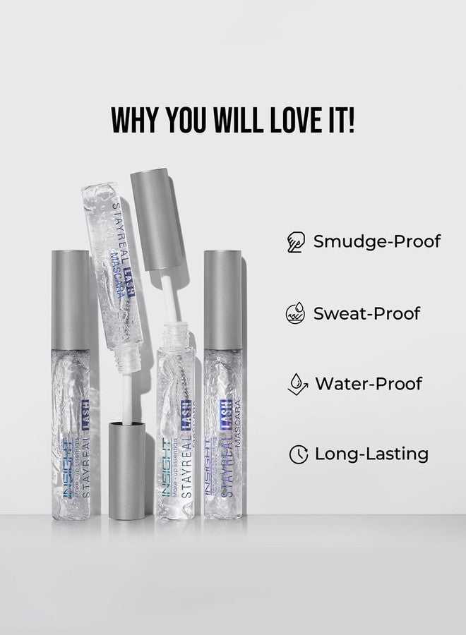 إنسايت ماسكارا إنسايت ستاي ريل لاش - شفافة | تركيبة جل شفافة | مظهر طبيعي | مقاومة للتعرق | للحواجب والرموش للاستخدام اليومي - 10 غرام - Image 2