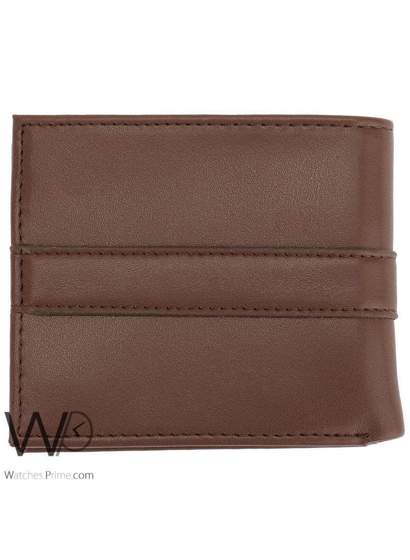 Tommy Hilfiger Denim Tommy Hilfiger Genuine Leather Brown Wallet For Men - Image 5