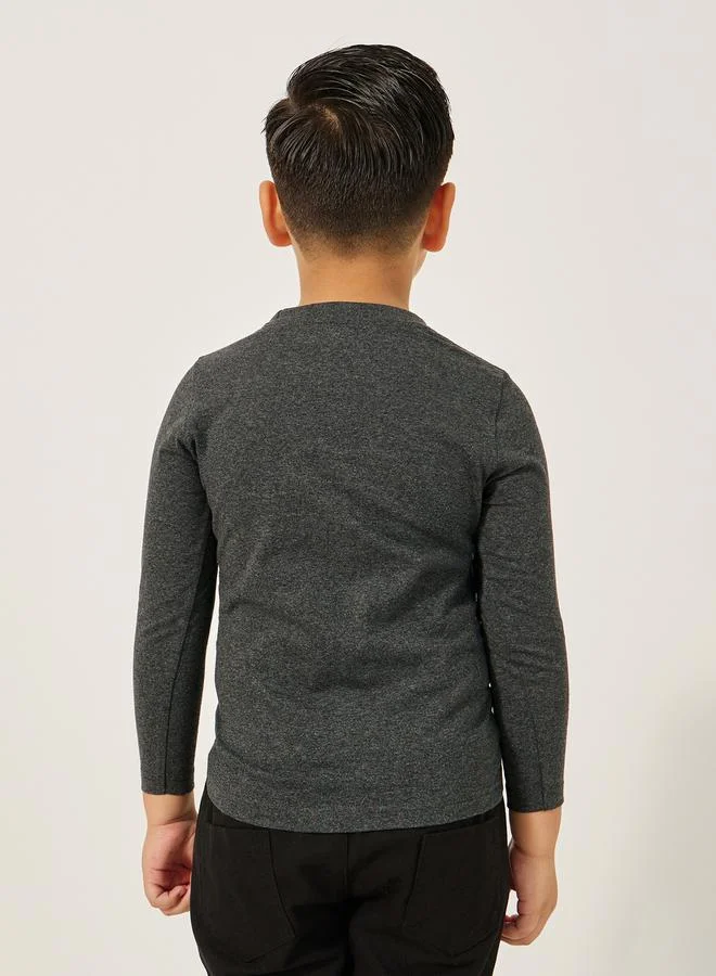 Styli Graphic Print Round Neck T-Shirt