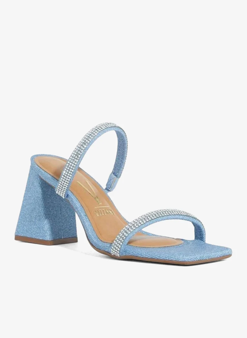 VIZZANO Block Heel Sandals for Women – Stylish Ladies Heels Sandals for Everyday Wear