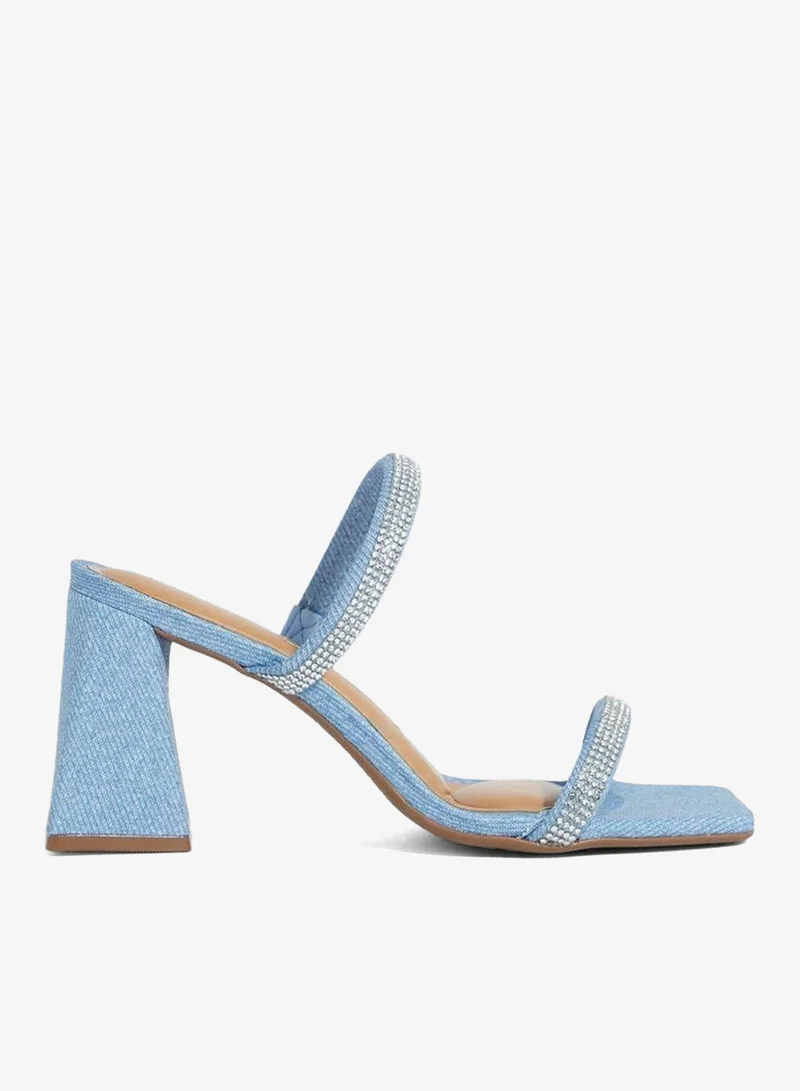 VIZZANO Block Heel Sandals for Women – Stylish Ladies Heels Sandals for Everyday Wear