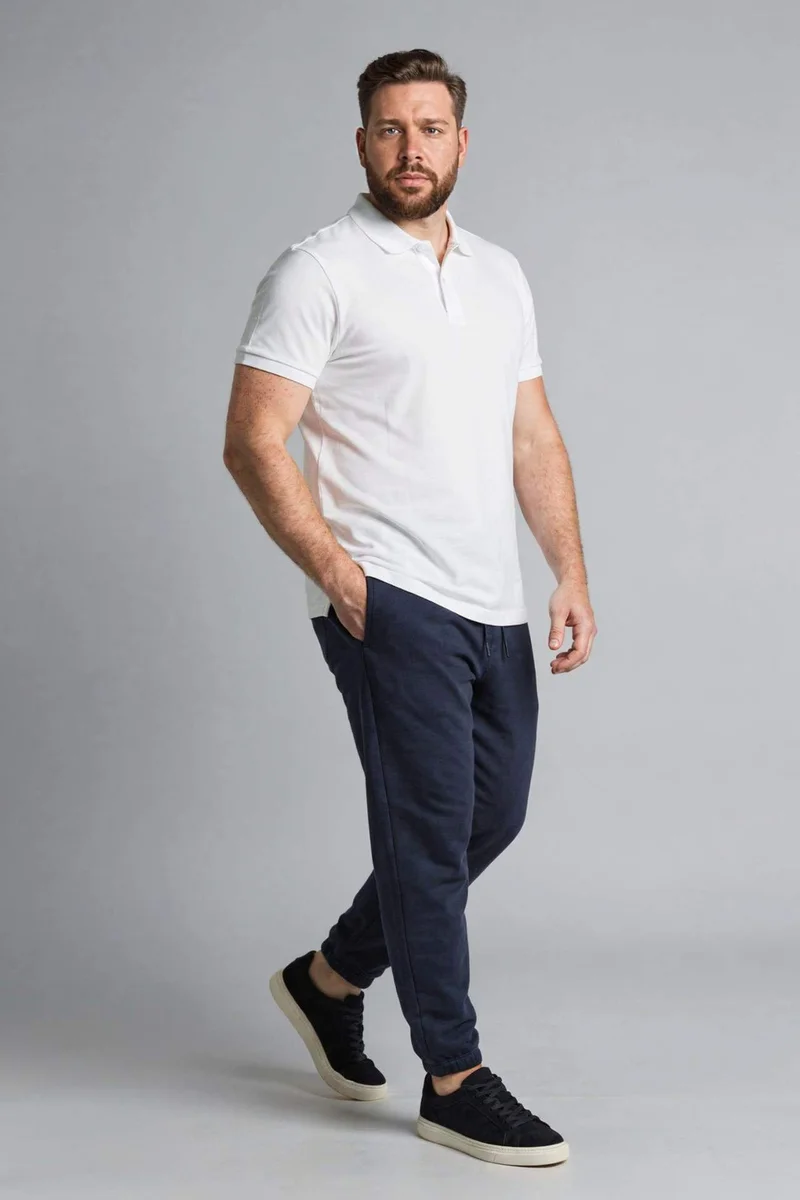 ديفاكتو 100% Cotton Plus Size Polo Shirt