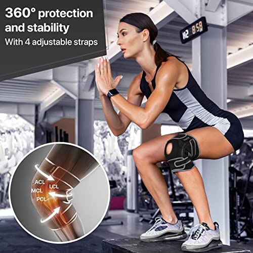 DR. BRACE ELITE Knee Brace with Side Stabilizers & Patella Gel Pads for Maximum Knee Pain Support and fast recovery for men and women-Please Check How To Size Video (Mercury, Large) - Image 5