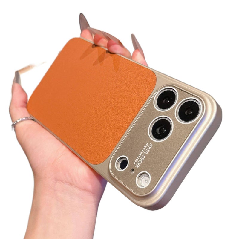 Drop Protection iPhone 14 Plus Leather Texture for iPhone 14 14 Plus 14 Pro 14 Pro Max with Anti Fingerprint and Large Window and Texture - Image 1