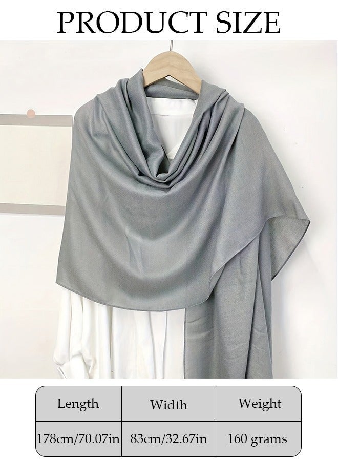 DUNISO Hijab for Women Muslim Cotton Hijab Fashion Hijab Scarf, Elegant Modest Muslim Islamic Ramadan Soft Lightweight Jersey Hijab Long Scarf - Image 2