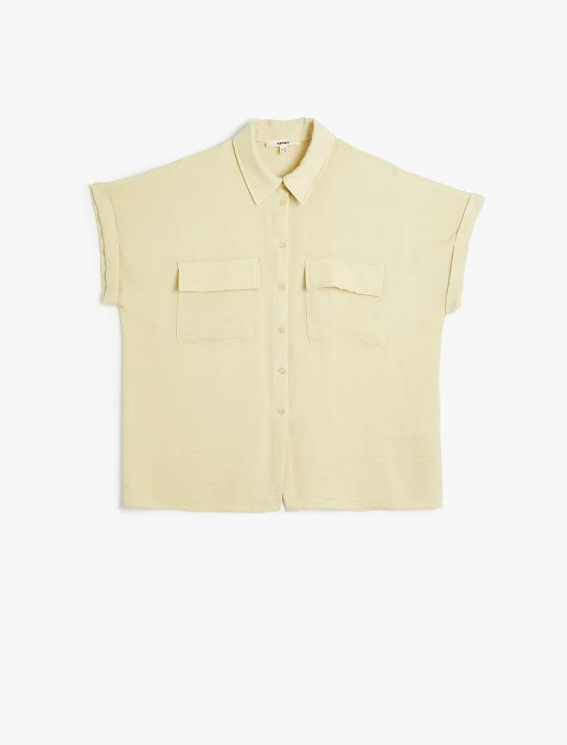 كوتون Koton | Solid Extended Sleeves Shirt
