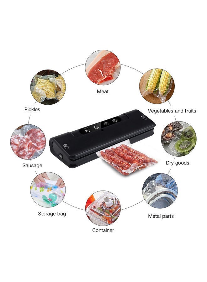NIBEMINENT Automatic Vacuum Sealing System With Intelligent LED Indicator Lights Includes Of 15 PCS Bags Black 38*9*19cm - Image 3