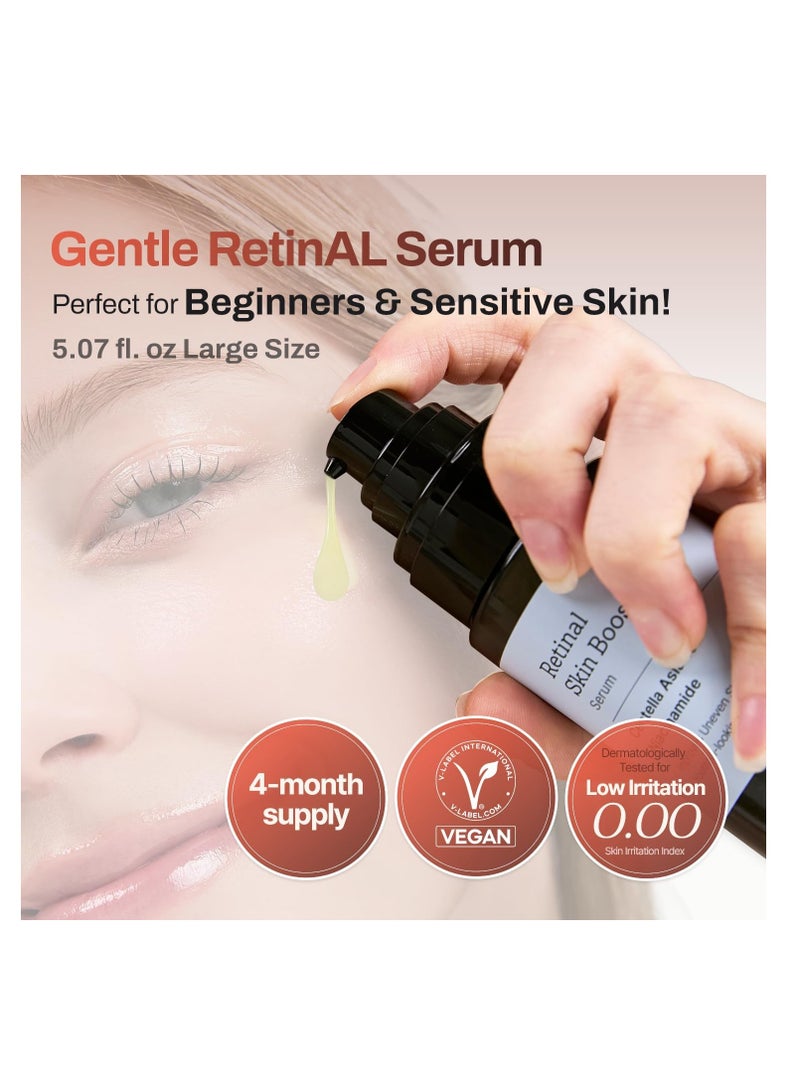 MEDITHERAPY Retinal Skin Booster Serum – Beginner-Friendly, Anti-Aging, Non-Irritating Retinol for Face and Body – Pore Minimizer, Wrinkle Treatment |150 ml - Image 2