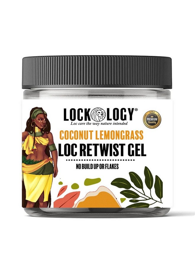 Lockology Loc Gel - No Build Up, Residue or Flakes, Aloe Lemongrass Retwisting Gel for Locs, Dreadlock Accessories, 8 fl oz - Image 1