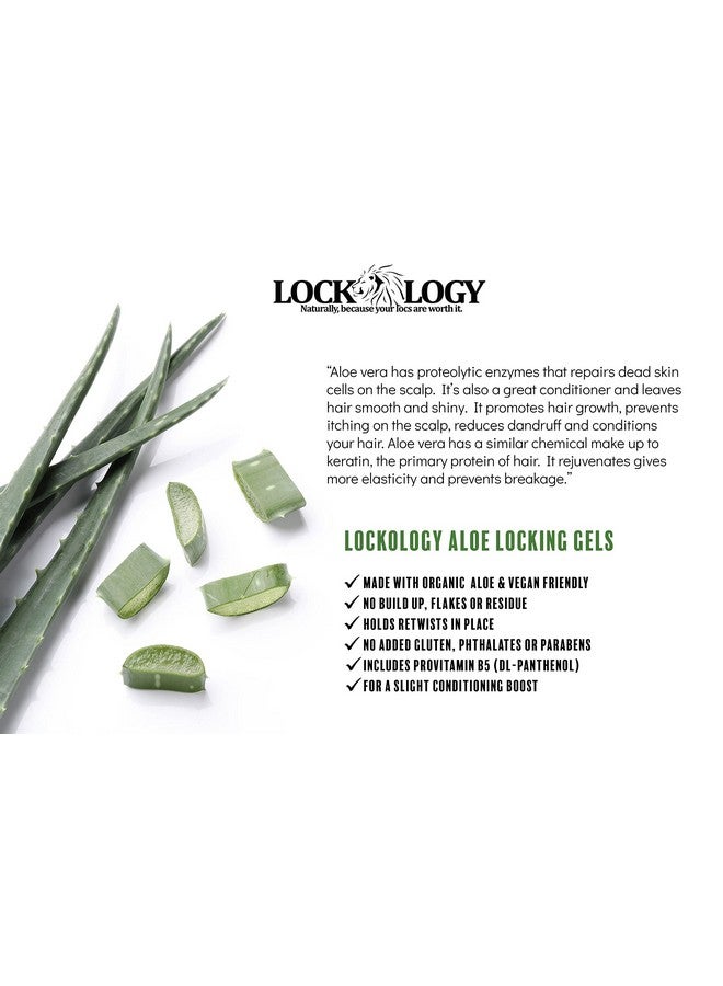 Lockology Loc Gel - No Build Up, Residue or Flakes, Aloe Lemongrass Retwisting Gel for Locs, Dreadlock Accessories, 8 fl oz - Image 5