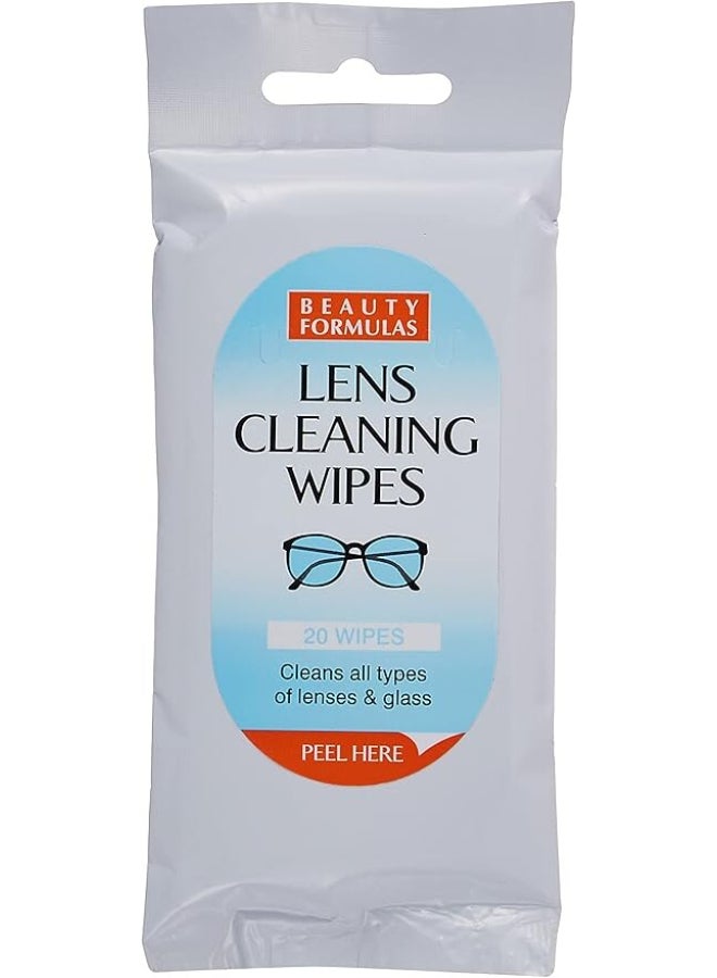 Beauty Formulas Lens Cleaning Wipes 20'S