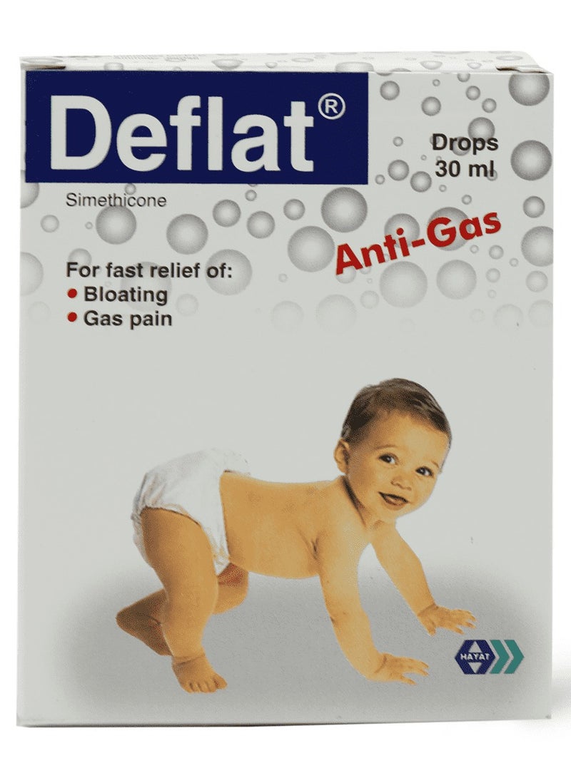 Hayat Deflat Oral Drops Anti Flatulence 30 ml  - Image 1