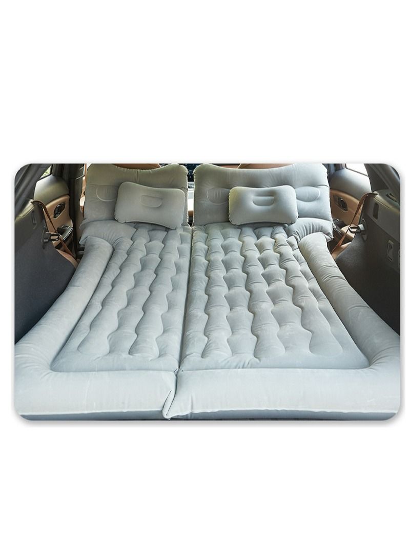 شاربدو مرتبة هوائية قابلة للنفخ للسفر والتخييم في السيارة مع وسادتين 180 ك ، رمادي - Image 5