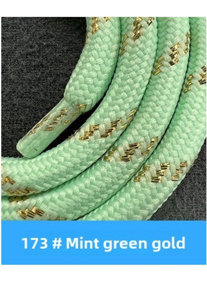 6mm Mobile Phone Adjustable Crossbody Lanyard Anti-loss Lanyard Neck Rope Climbing Hanging Rope Telescopic Braided Rope TPU Transparent Gasket-Specifications:173#Mint Green Gold Wire (pearl Gold + 2 Adjustments + Gold Tpu) - Image 1