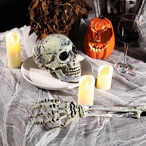 RunNico 197" x 85" Halloween Creepy Cloth - Halloween Spooky Fabric Cloth - Scary Gauze Blood Creepy Cloth for Haunted House Halloween Party Yard Wall Doorway Outdoors Decoration - Image 4