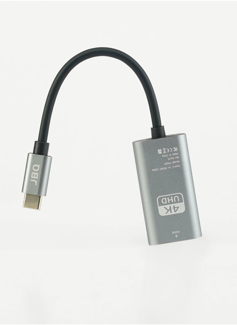 جي بي كيو محول USB Type-C إلى HDMI 4K HD بتصميم صغير الحجم مناسب للسفر  - Image 2