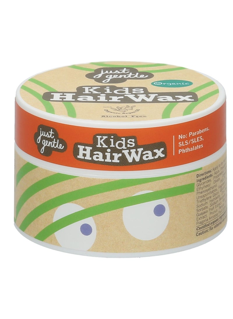 Just Gentle Just Gentle Kids Hair Wax - Organic Argan Oil & 6 Fruit Extracts, Alcohol-Free, Paraben-Free, Berry Scent, 45g  - Image 2