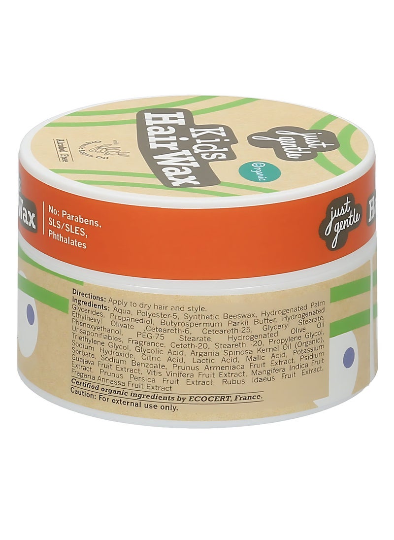 Just Gentle Just Gentle Kids Hair Wax - Organic Argan Oil & 6 Fruit Extracts, Alcohol-Free, Paraben-Free, Berry Scent, 45g  - Image 3