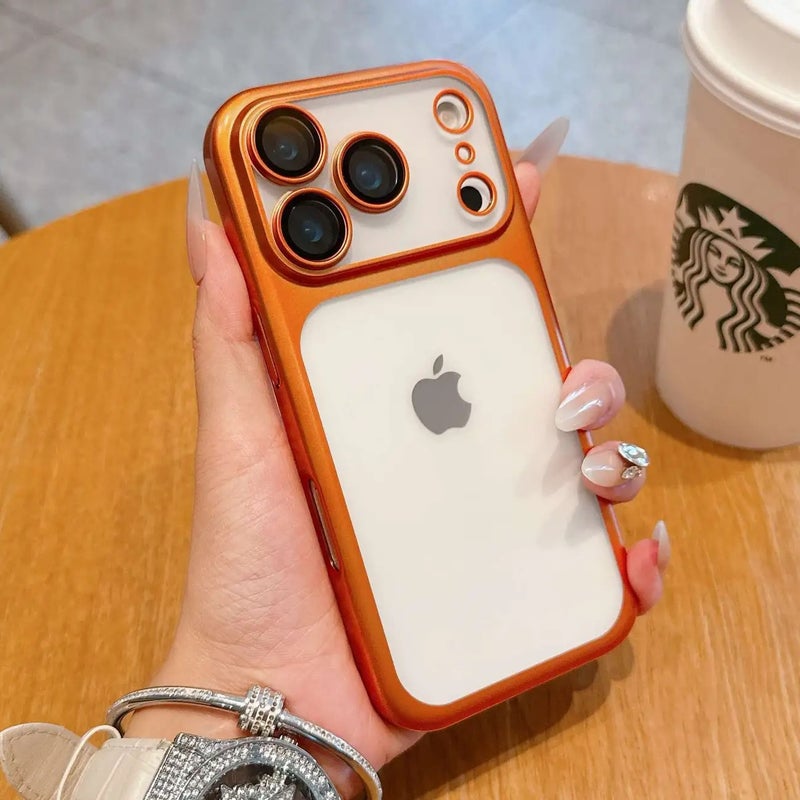 iPhone 14 Case for 14 Plus 14 Pro 14 Pro Max with Full Coverage and Matte Finish and Skin Feel and Anti Slip Grip in Orange - Image 1