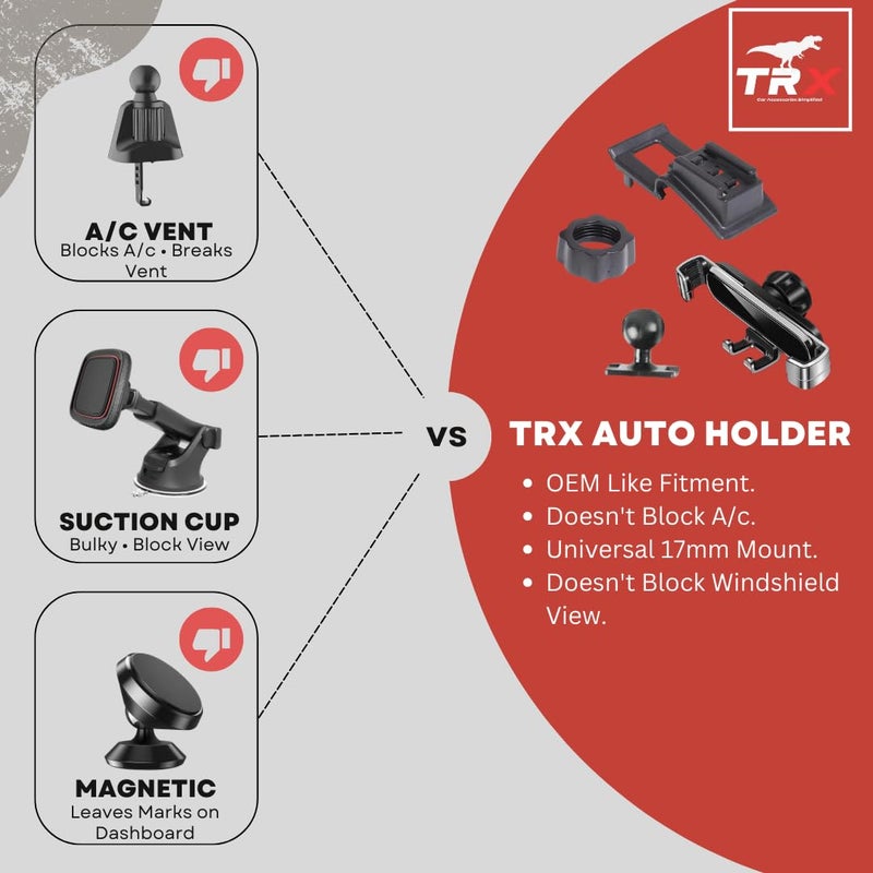 TRX AUTO Car Phone Holder For Range Rover Velar 2017-2025 | Multimedia Screen Fixed Bracket Base Car Phone Holder | Accessories Fit for Range Rover Velar - Image 2