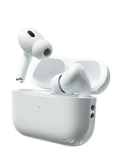 True Wireless Earbuds Pro 2 with Environmental Noise Cancellation (ENC) / Touch Control / Voice Assistant / Wireless Charging / Pop-Up Connection - White