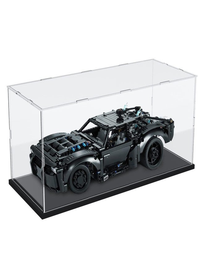 Nynelly Acrylic Display Case for 1/10 Scale or 1/12 Scale Diecast Car, Acrylic Boxes for Display for Lego 42214 42210 42154 Toys Collectibles, Model Car Display Case with Base ,Truck Showcase Storage - Image 1