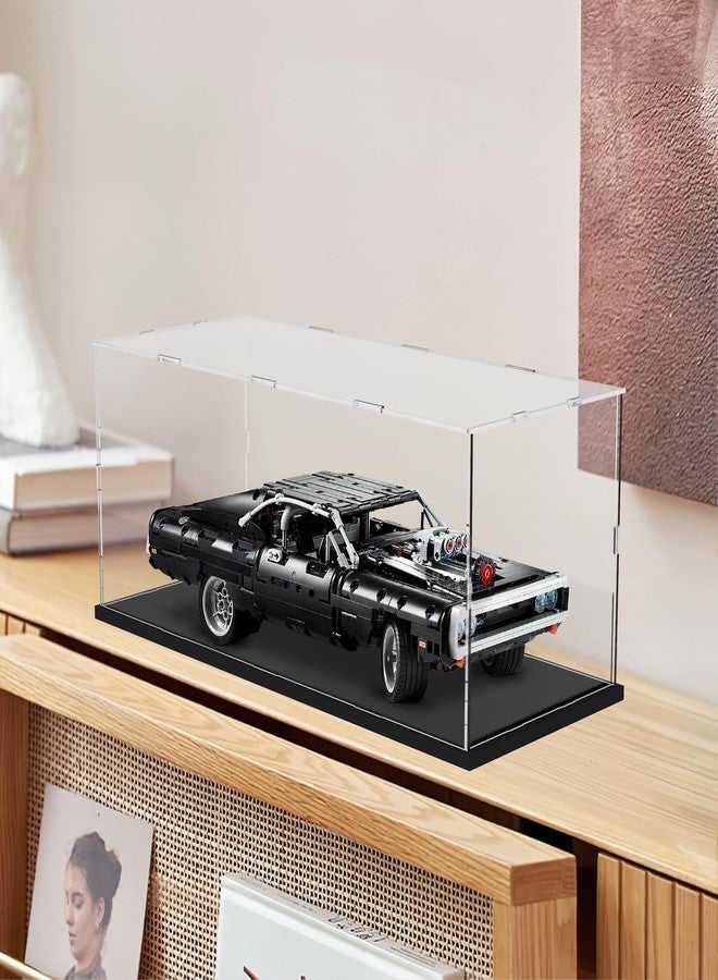 Nynelly Acrylic Display Case for 1/10 Scale or 1/12 Scale Diecast Car, Acrylic Boxes for Display for Lego 42214 42210 42154 Toys Collectibles, Model Car Display Case with Base ,Truck Showcase Storage - Image 5