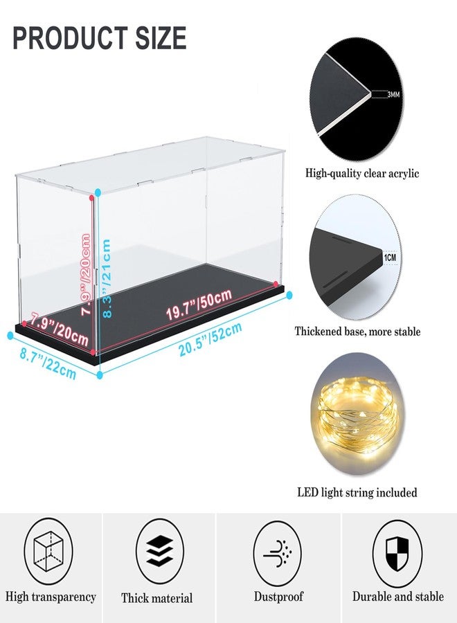 Nynelly Acrylic Display Case for 1/10 Scale or 1/12 Scale Diecast Car, Acrylic Boxes for Display for Lego 42214 42210 42154 Toys Collectibles, Model Car Display Case with Base ,Truck Showcase Storage - Image 2