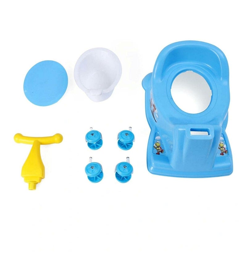 BUYAGAIN Plastic Scooter Style Baby Potty Seat with wheels Removable Tray||Pot||Chair||Potty Toilet Trainer Seat for Toddler Boys Girls (colour may vary) - Image 3