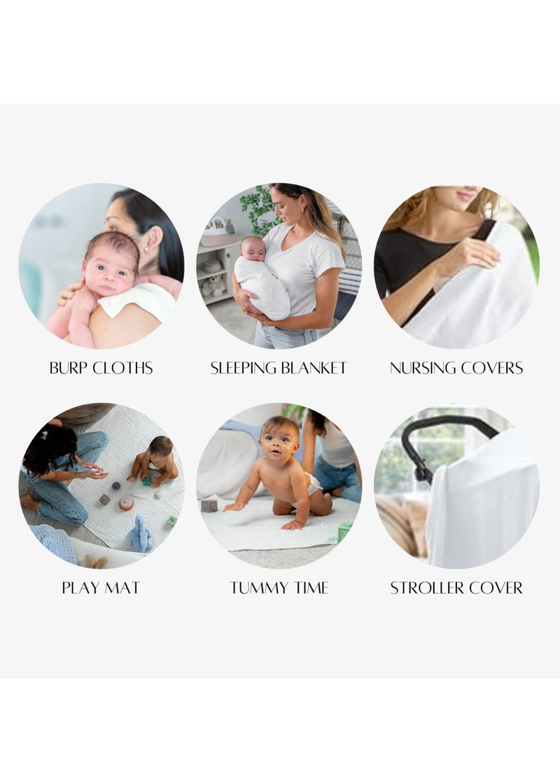 Joley Set of 4- Swaddle White - Image 3