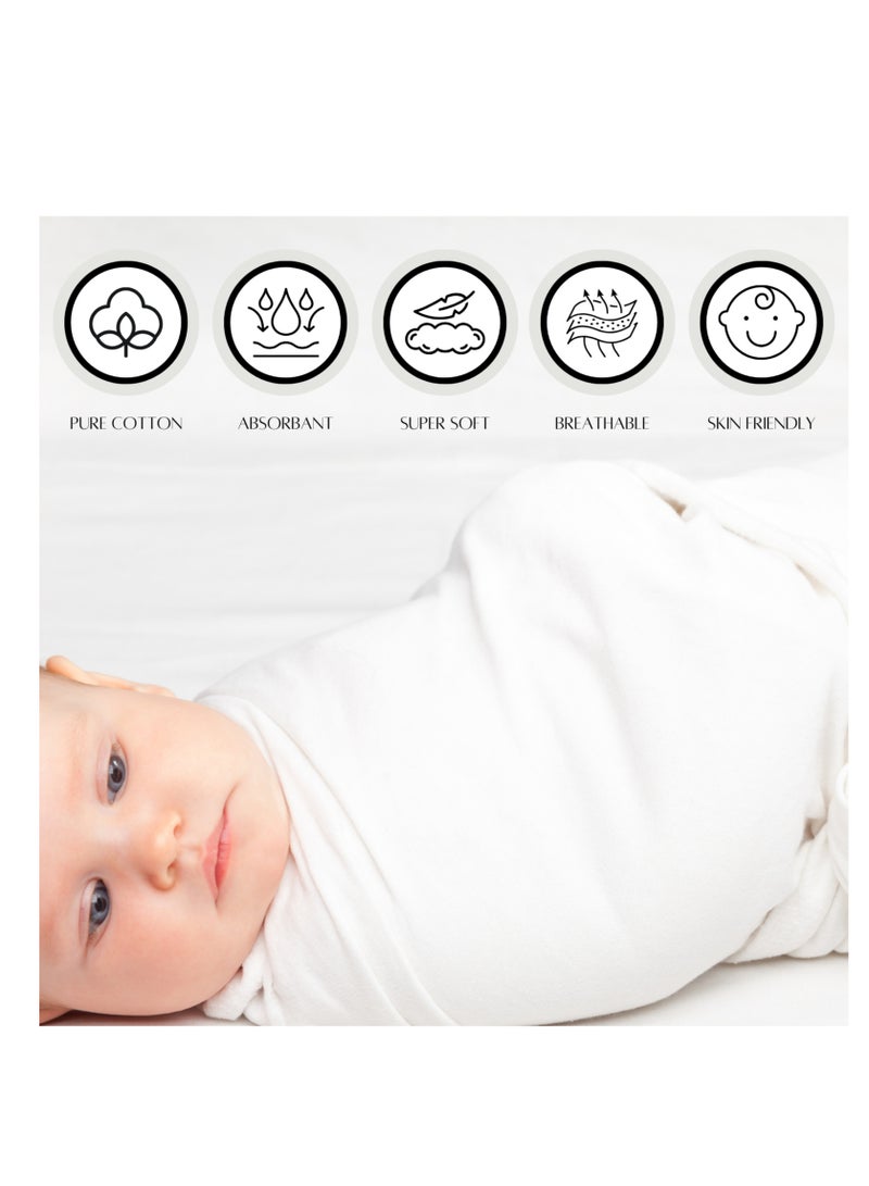 Joley Set of 4- Swaddle White - Image 2