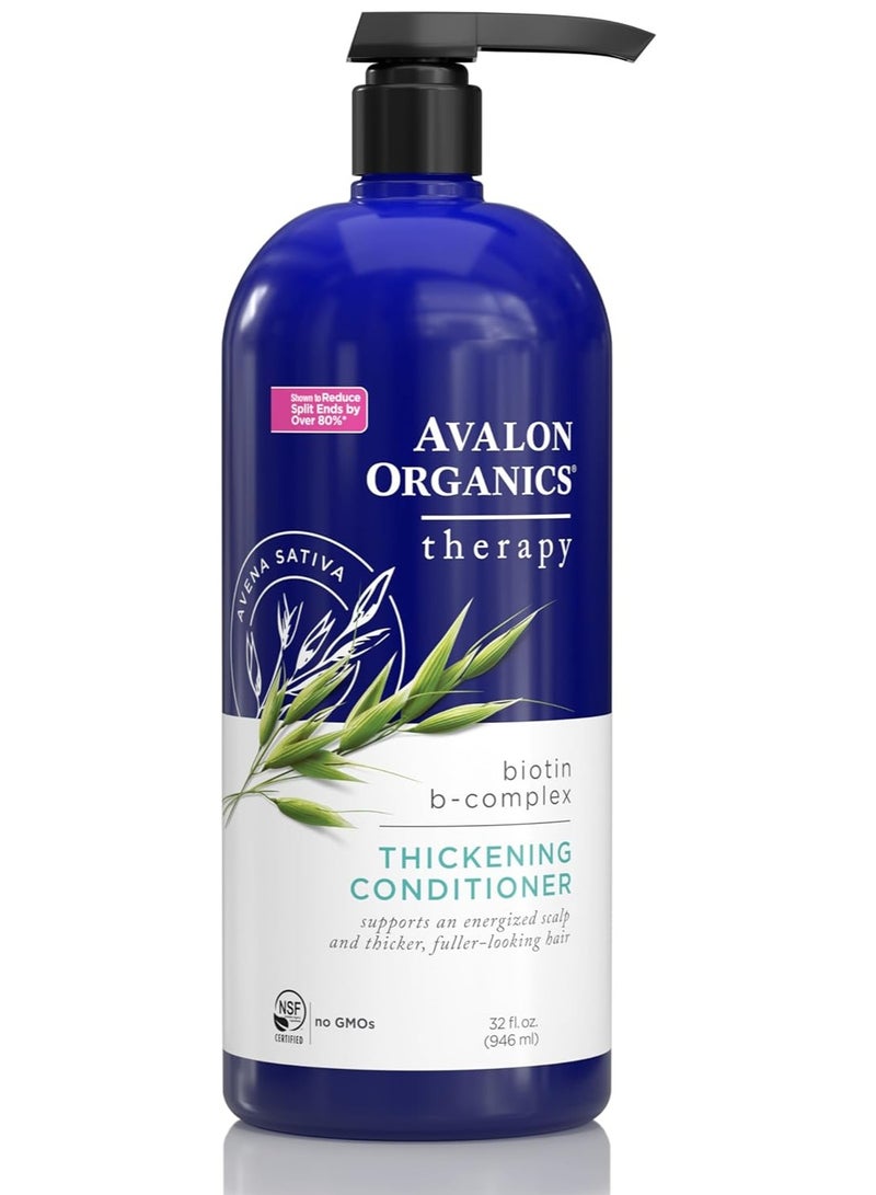 Avalon Organics Biotin B-Complex Thickening Conditioner, 32 fl oz 907 ml