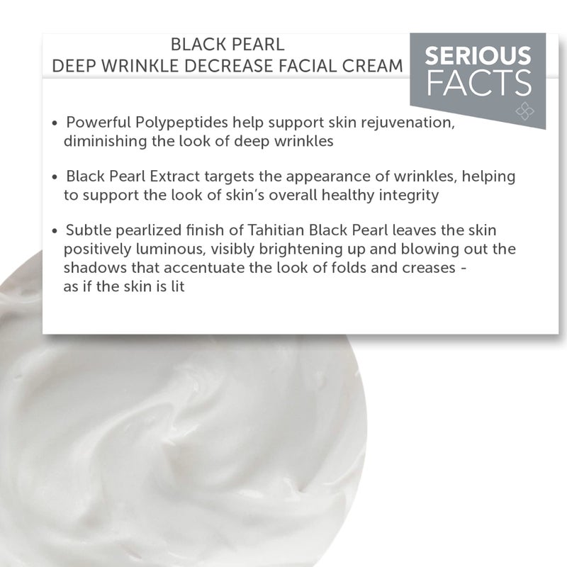 Serious Skincare Black Pearl Deep Wrinkle Decrease Face Moisturizer to Reduce Appearance of Lines & Wrinkles - Anti Aging Cream For Face & Neck with Hydrating Peptides & Caviar Extract - 1.7 oz. - Image 2