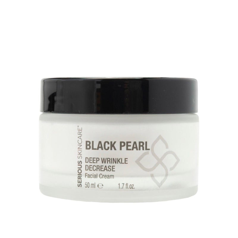 Serious Skincare Black Pearl Deep Wrinkle Decrease Face Moisturizer to Reduce Appearance of Lines & Wrinkles - Anti Aging Cream For Face & Neck with Hydrating Peptides & Caviar Extract - 1.7 oz. - Image 1