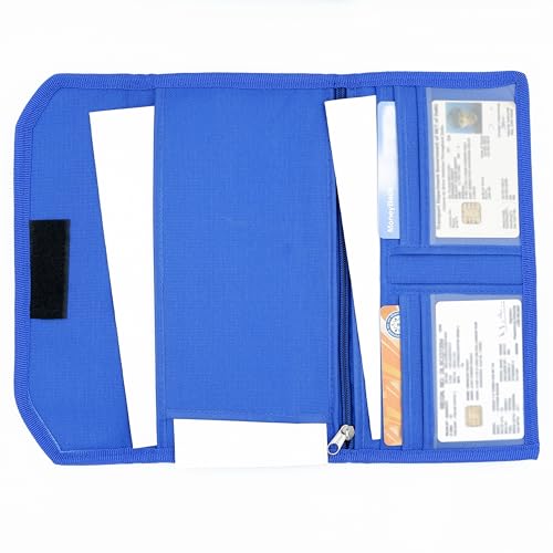 Asraw Two Wheeler/Car Document Holder, Vehicle Document Organiser (Blue, 1) - Image 5
